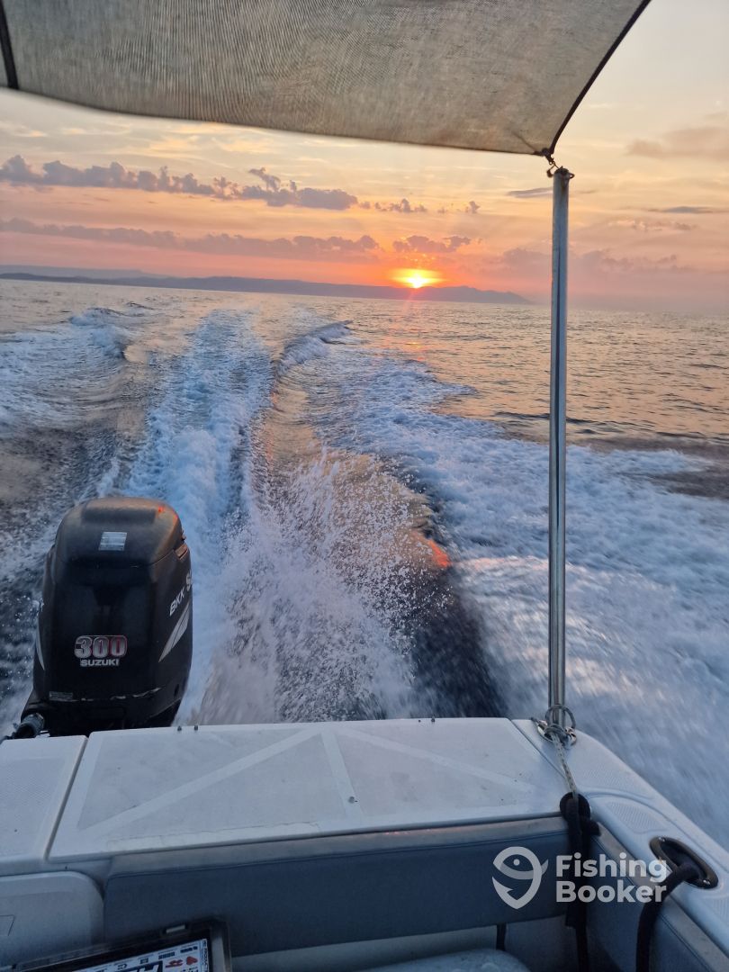 Sunset fishing trip on Hvar